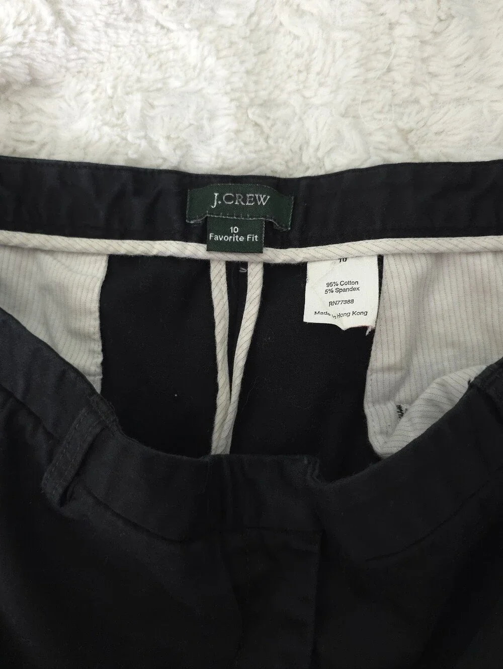 J. Crew Black Woman's Favorite Fit Chino Pants - Straight Leg